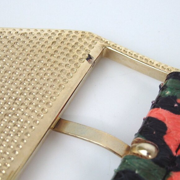 Authentic KENZO Leopard pattern belt leather [Used] main image 7